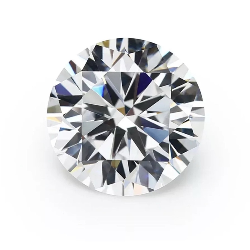 2 Ct Round Cut Loose Real Moissanite VVS1/D GRA Certified 8mm Size Top Quality
